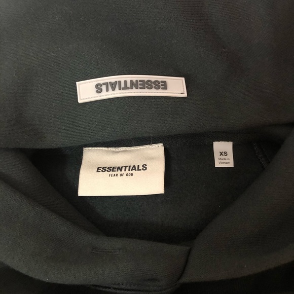 Fear of God ESSENTIALS black hoodie xs - Picture 2 of 5